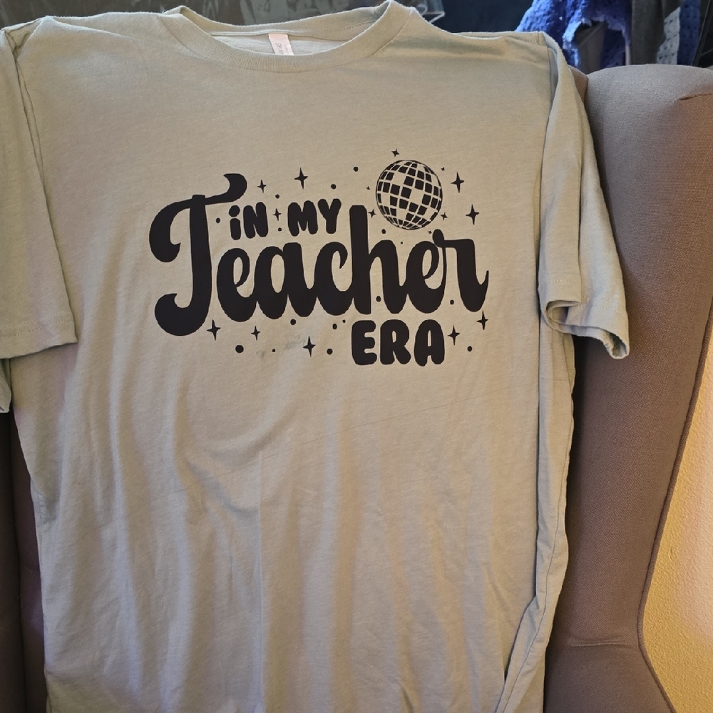 Bella Canvas Light Green 'Teacher Era' Tee